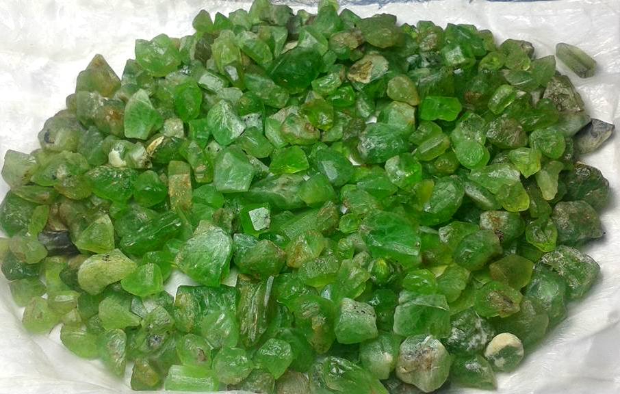 Peridote Rough Crystals Gems Quality