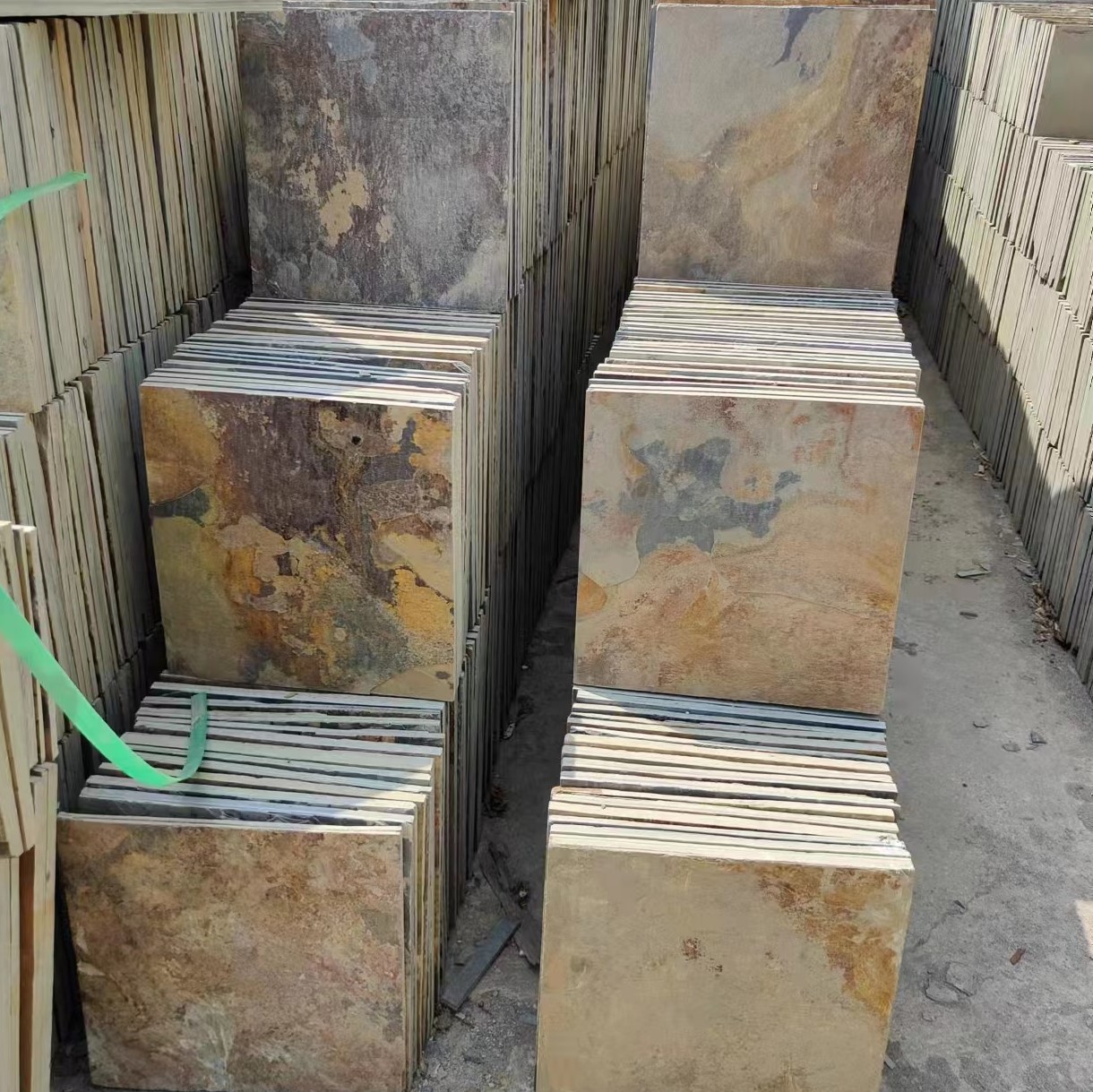 China Rust Slate Veneer Cultured Stone
