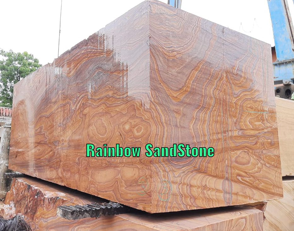 Rainbow Sandstone Blocks for Monuments  Tombstones and Headstone