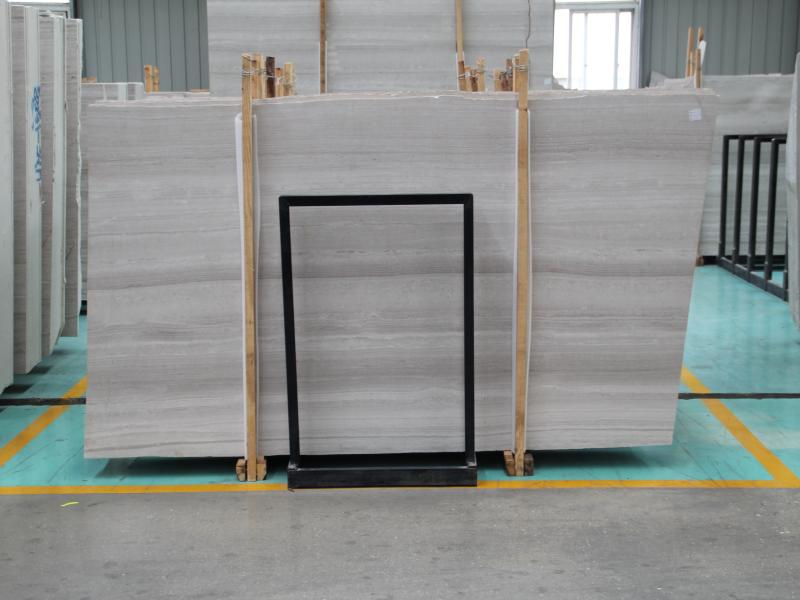 Natural Stone White Wooden Marble Slabs