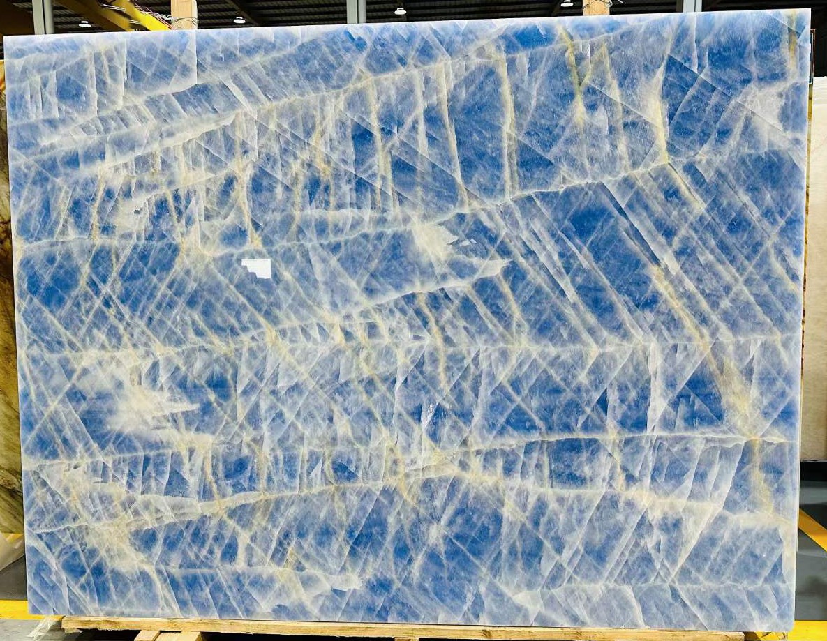 Cristallo Blue Quartzite Slab