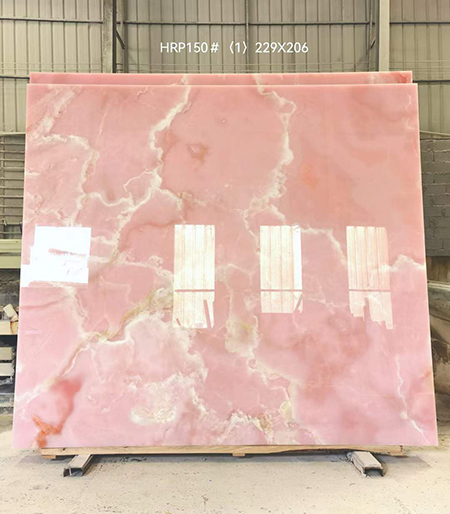 Beautiful Natural Stone Pink Onyx Marble Slab