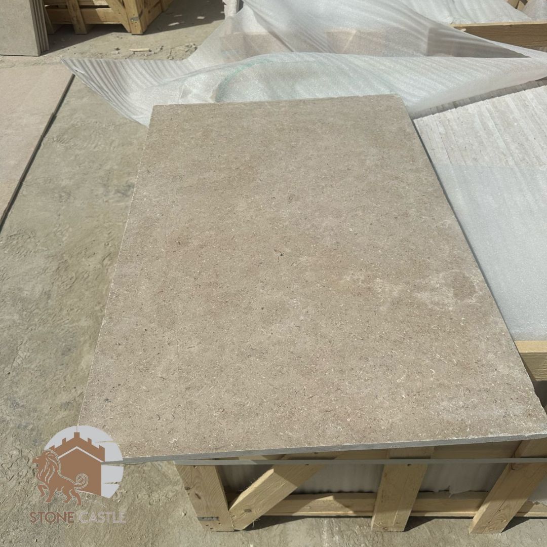 Triesta honed tumbled marble tiles