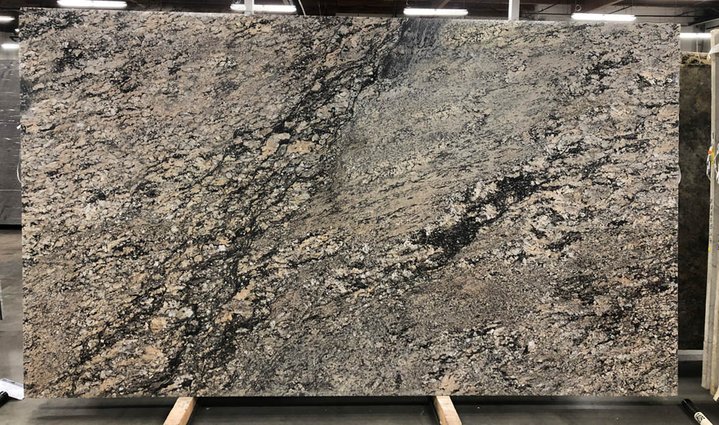 Desert Gold Granite Stone Polished Slabs With Top Quality