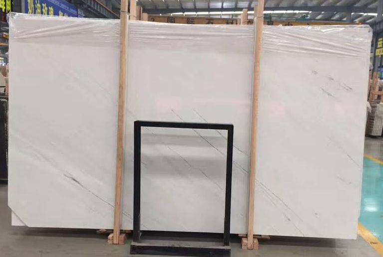 Sivec white marble slabs