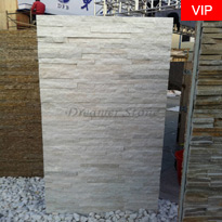 White colour quartzite ledgestone stone wall cladding