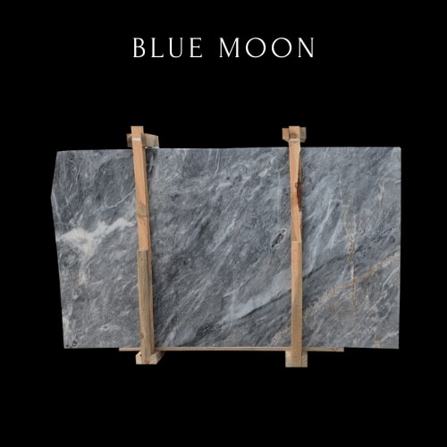Lastra di marmo nuvoloso blu scuro-Dark Blue Cloudy Marble Slab