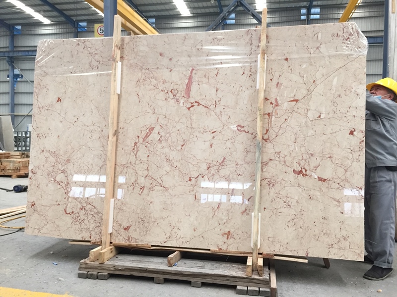 Natural polished turkish rosalia ruby red marble slabs and tiles flooring decoration
