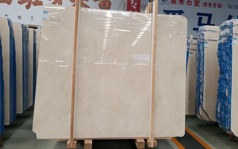 Chinese Popular Cream Marfil Natural Stone Slabs