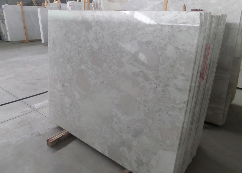 Bianco Brouille Marble Slabs Competitive White Turkish Marble Slabs