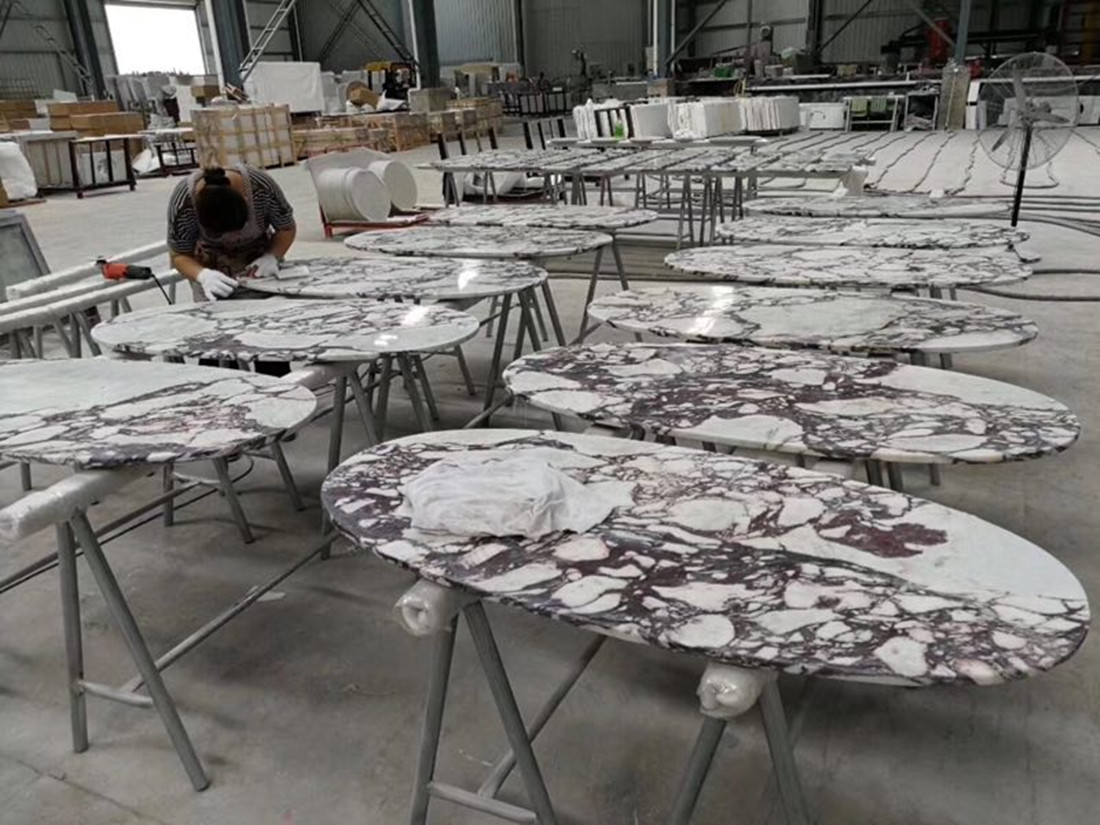 Chinese Polished Stone Table Tops