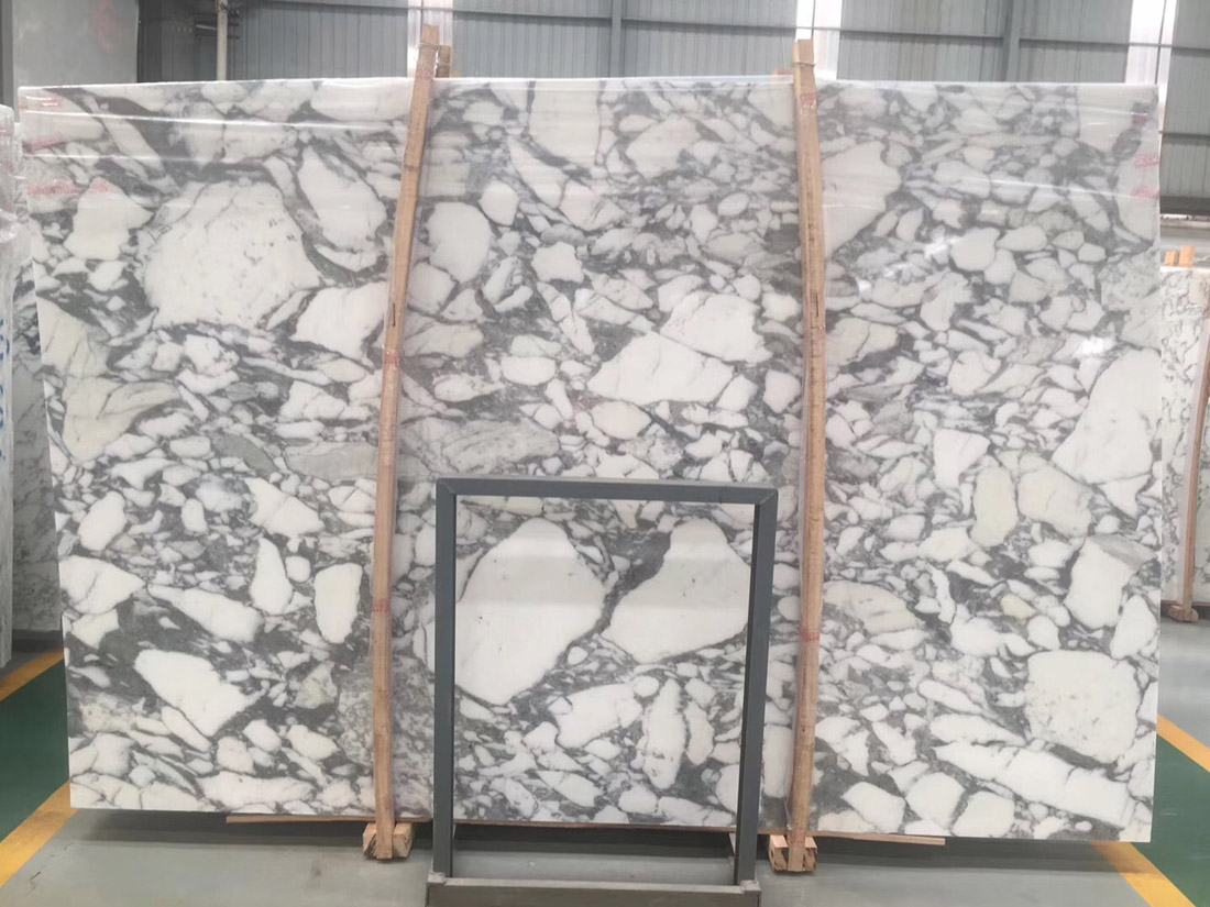 Italian White Arabescato Marble Slab with High Quality