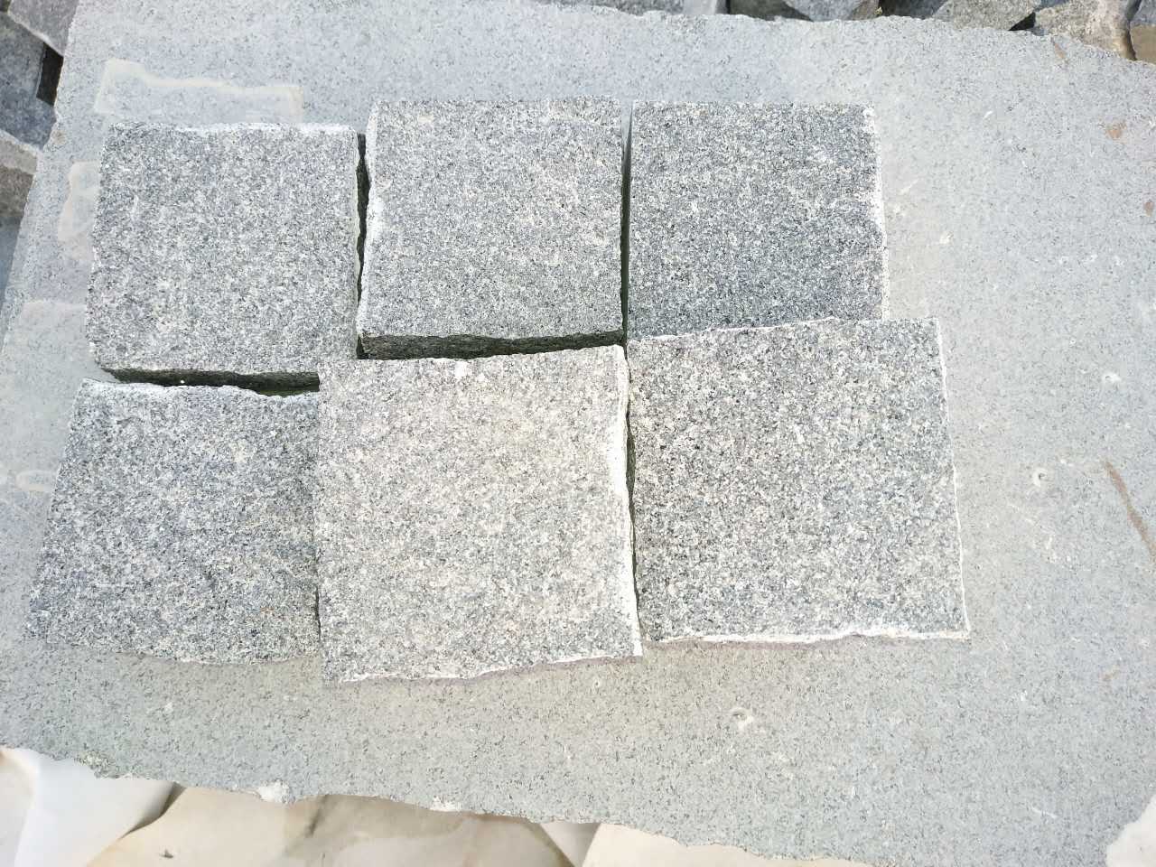 Granite G654 Dark Grey Cobbles