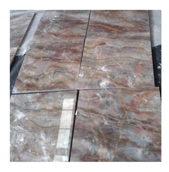 Macchia Vecchia brown and red onyx marble for counter top  floor tile  wall strip etc