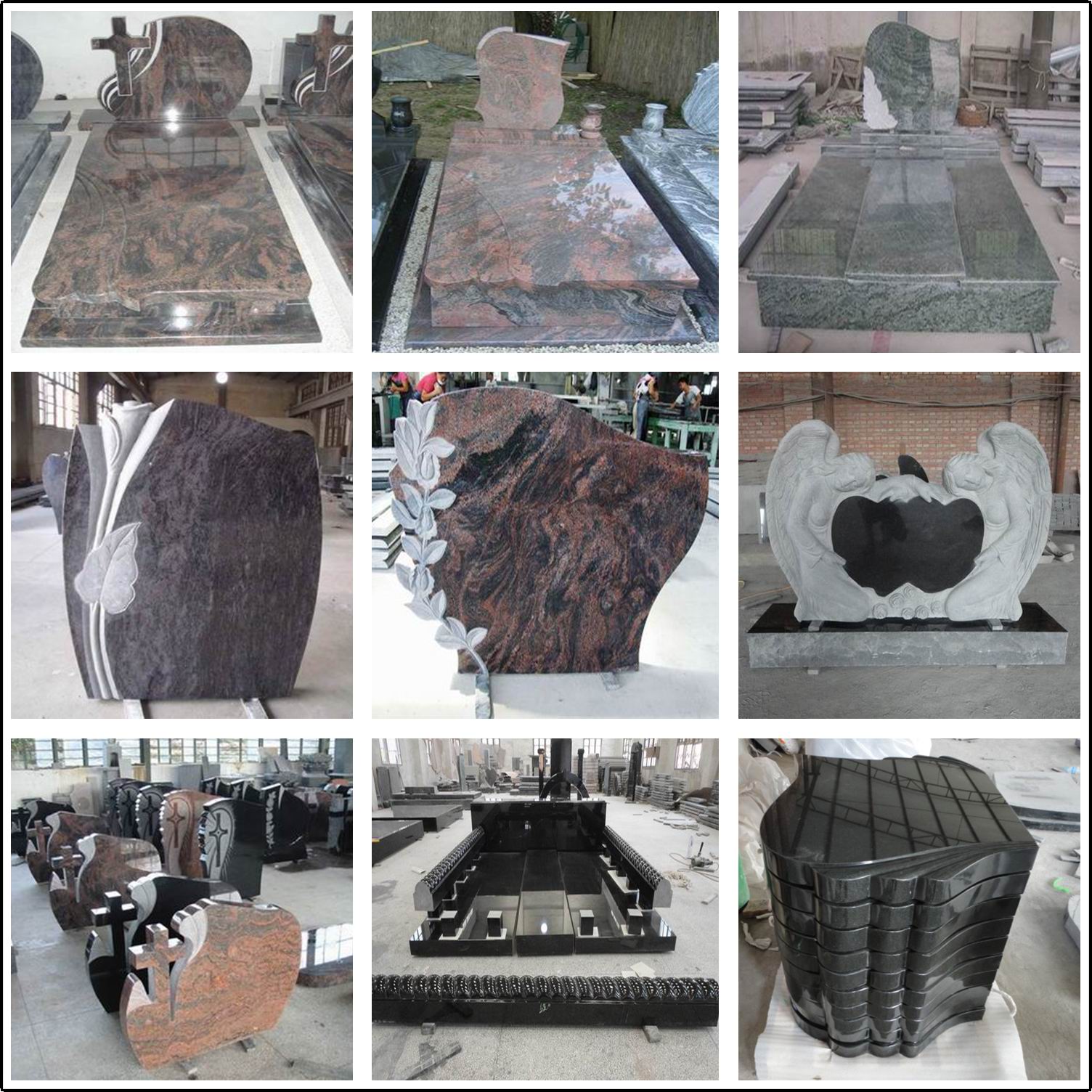 Granite tombstone in more styles